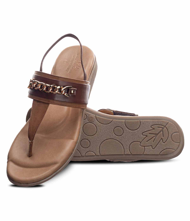Ortho flat feet sandals with arch support in tan color. The sandal features a back strap for added support and stability. Ideal fOrtho flat feet sandals with arch support in tan color. The sandal features a back strap for added support and stability. Ideal for people with flat feet or low arches.or people with flat feet or low arches.