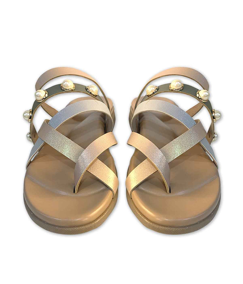 Ortho Flat Feet Multicolor Strap Sandal With Medial Arch Support