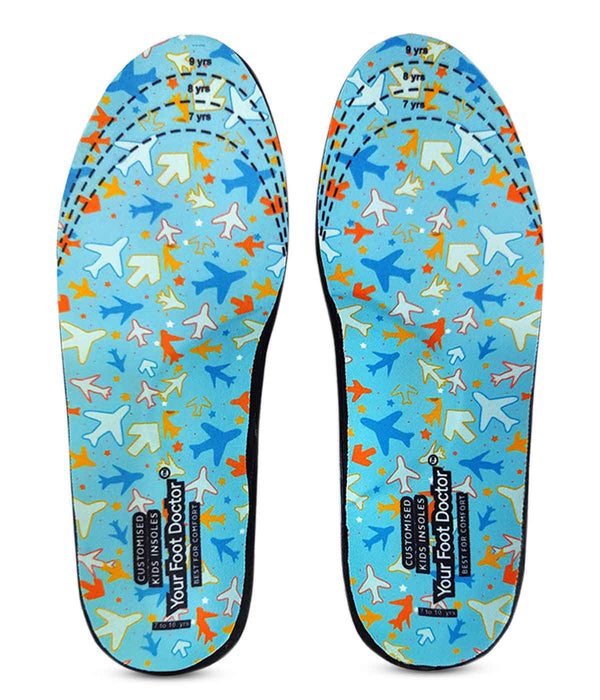 These insoles are designed to provide the necessary support and comfort to growing feet, helping to improve posture and alleviate foot pain. The insoles feature a medial arch support, which helps to distribute weight evenly across the foot and reduce strain on the arch. Made from durable materials, these insoles are perfect for active kids and can be easily fitted into most types of children's shoes.