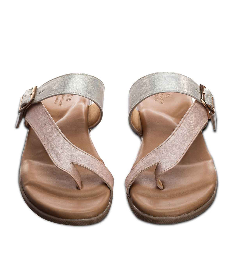 Buy Tan Flat Sandals for Women by SILK FEET Online | Ajio.com